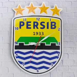 JAM DINDING PERSIB BANDUNG BINTANG 4 VIKING BOBOTOH BLUE AMORE DAY JUARA DEKORASI KAMAR UNIK