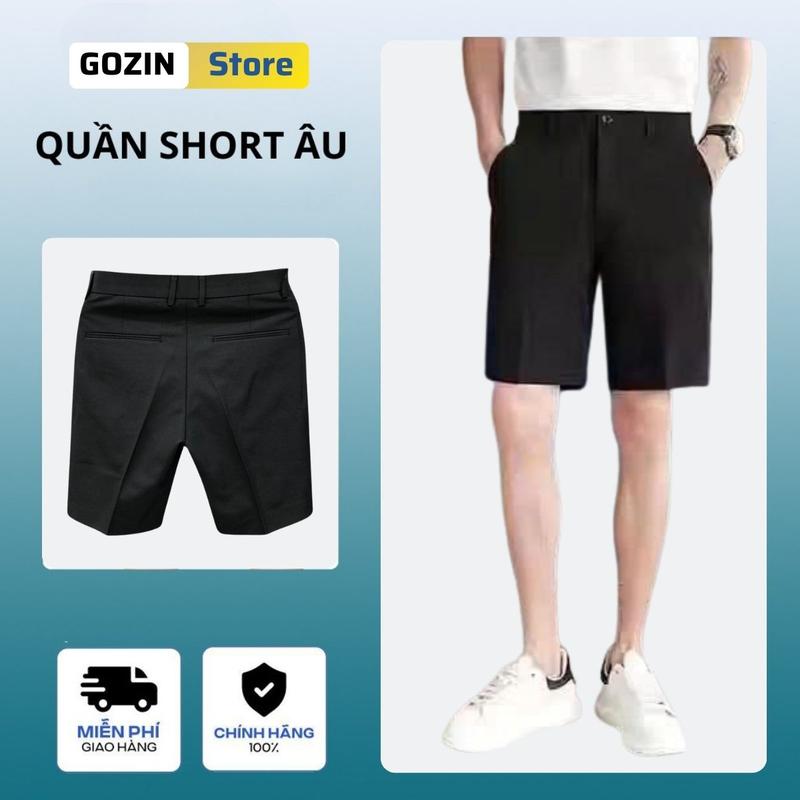Quần tây âu short nam GOZIN STORE ngắn thời trang cao cấp form đẹp Menswear Có Túi