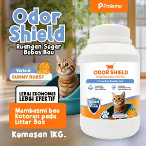 [EXTRA JUMBO 1KG ODOR SHIELD SUNNY BURST] | Penghilang Bau Litter Box Kucing | Wangi Baru: Sunny Burst! | Odor Removers by Protema