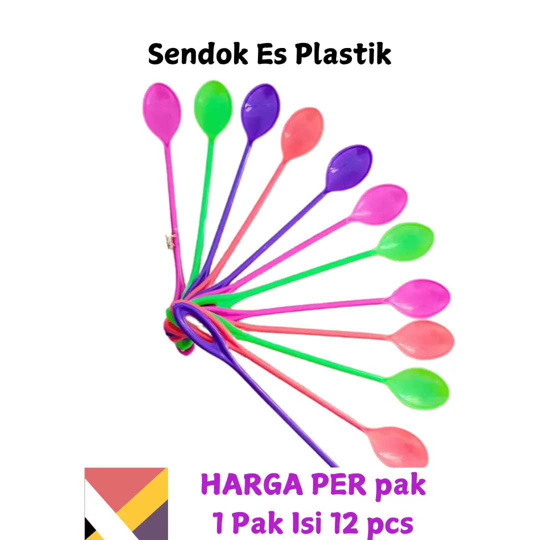 Sendok Es Plastik Murah 1 Lusin isi 12 pcs