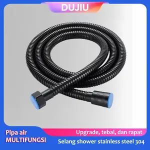 UTARA STUDIO Selang Shower Mandi Stainless Steel Penuh Terkunci Rapat – Fleksibel Tahan Karat Awet Anti Bocor, Tekanan Tinggi Aliran Lancar, Mudah Dipasang, Cocok Rumah/Apartemen, Perlengkapan Mandi Premium!