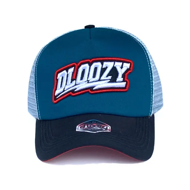 Topi Pria DLOOZY Trucker Hat Hitam Topi Jaring Distro Skaters Proshop Drip on Original 081 1