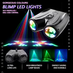 Lampu LED Laser Lighting Panggung Lampu Disko RGB Disco Kontrol Suara