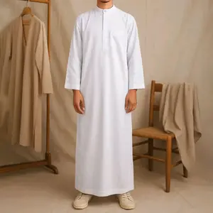 "Gamis Putih Remaja Pria Modern dengan Desain yang Keren"