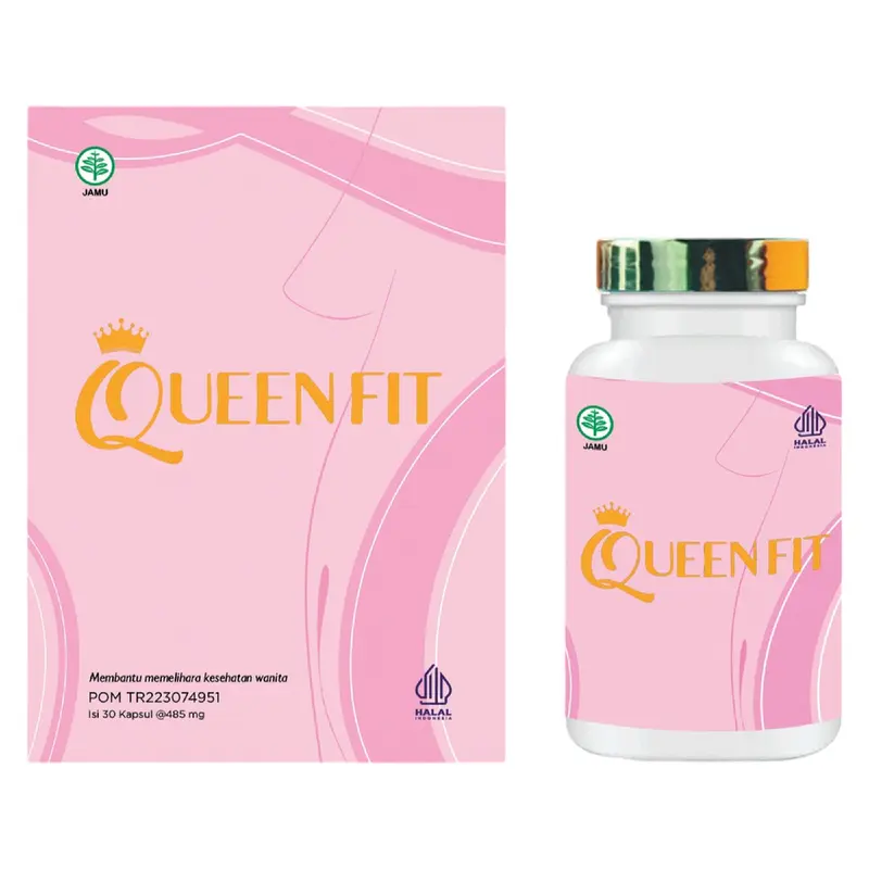 ( BUNDLE 2 BOX ) Queenfit Booster Suplemen PD Montok dan Kencang Herbal Hormon Estrogen Pengaktif Hormon Kewanitaan 6