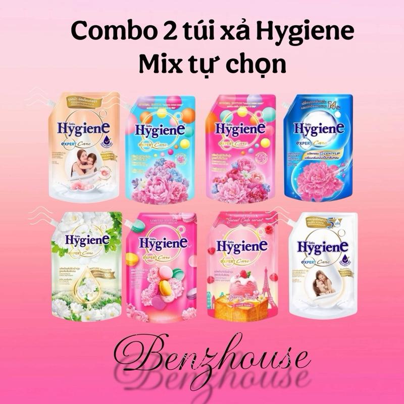 Benzhouse Nội địa- Combo 2 Túi Xả Vải Hygiene Thái Lan  1000-1100ml  túi   EXPER CARE Làm sạch làm thơm quần áo. 