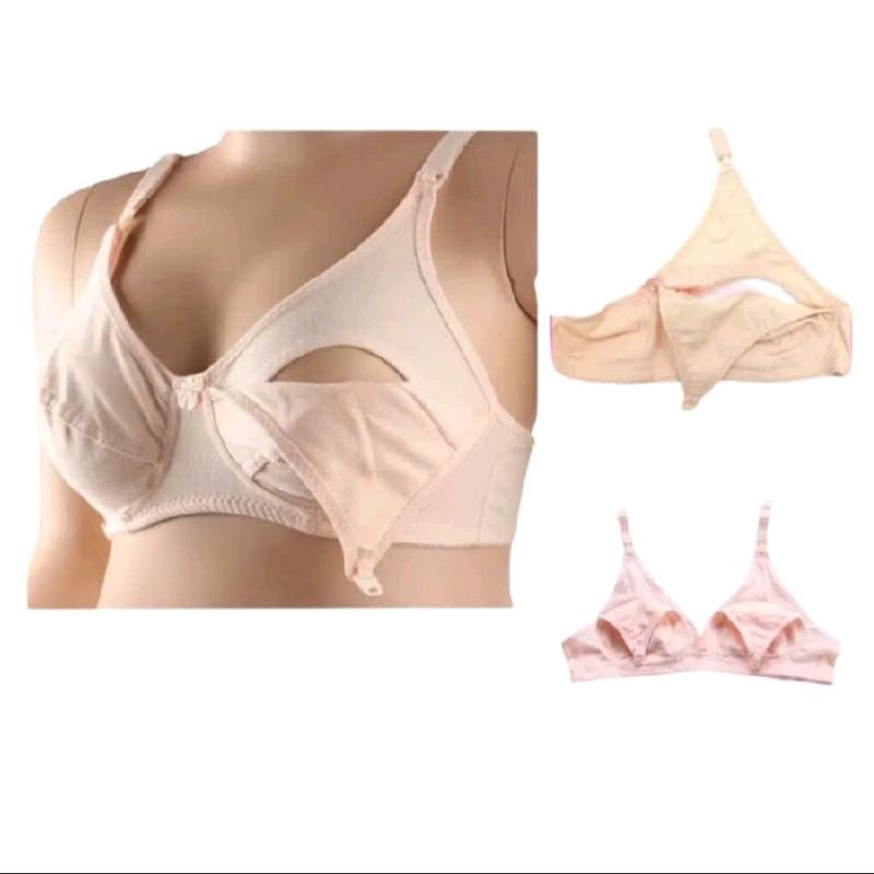 Áo lót bầu và cho bé bú cotton không đệm 2118 4