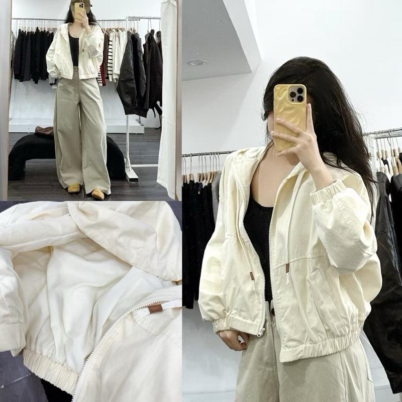 651 Áo Khoác thô kaki 2 lớp có mũ form lửng Y8