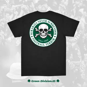 Kaos Football Terror Surabaya 01, Kaos Persebaya, Football Terror Persebaya, Kaos Casual Surabaya, Ultras Surabaya, Football Surabaya Combed, Code 02