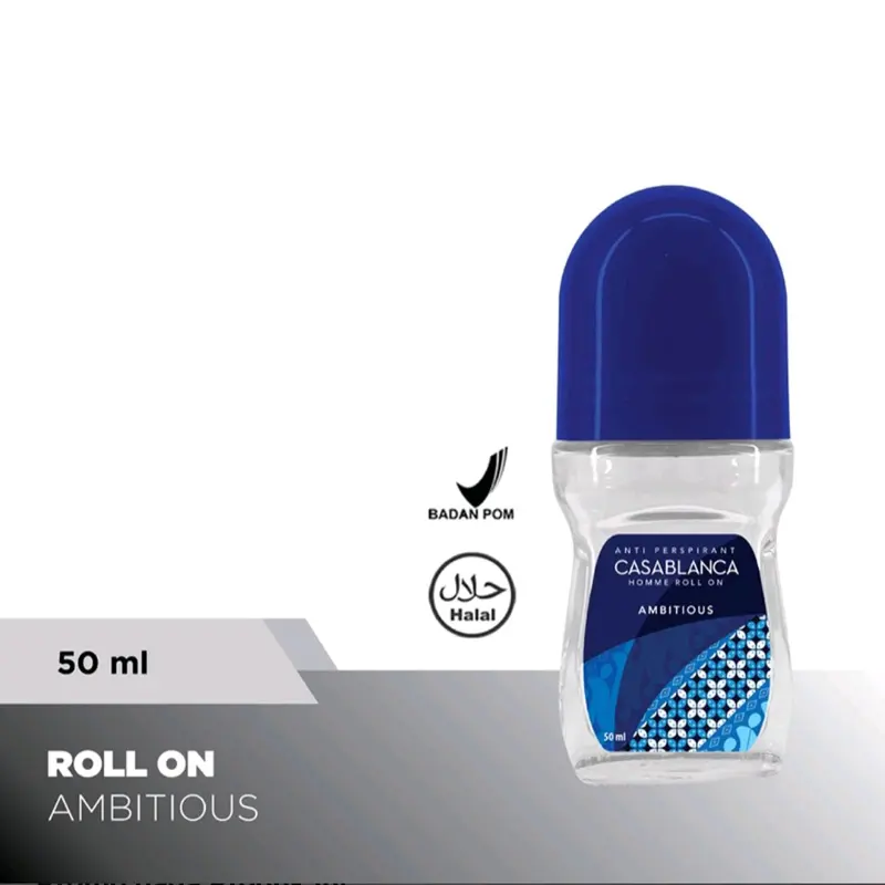 Casablanca deodorant roll on 50ml Ketiak Pria Wanita Bau Wangi 4