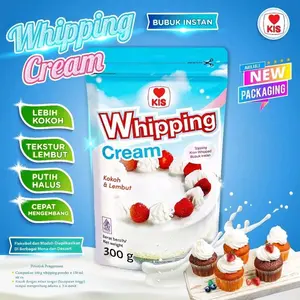 KISS WHIPING CREAM 300GR HARG SUPER CAKEP