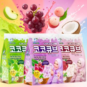 Captain Dolphin Coco Cube 12pcs 600g Nata De Coco Jelly Snack Topping