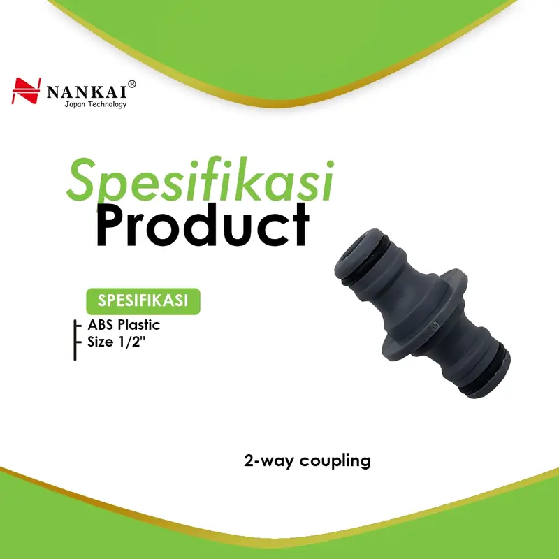 Coupling 2 Way PVC / Sambungan Selang 2 Cabang Nankai 1