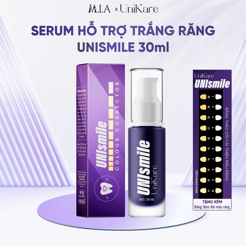 30ML Serum Trắng Răng Unismile Kem Đánh Răng Hỗ Trợ Cải Thiện Vết Ố Vàng Nâng Tone Răng Dung Tích 30ml