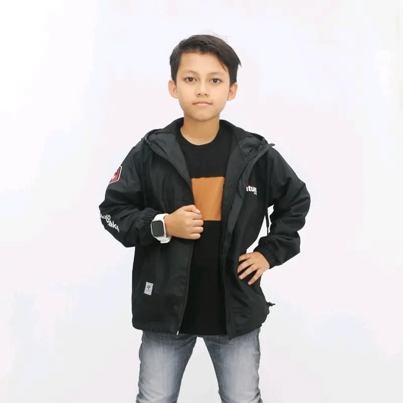 redbox jaket anak laki laki tanggung remaja junior usia 9-17tahun Hitam 4