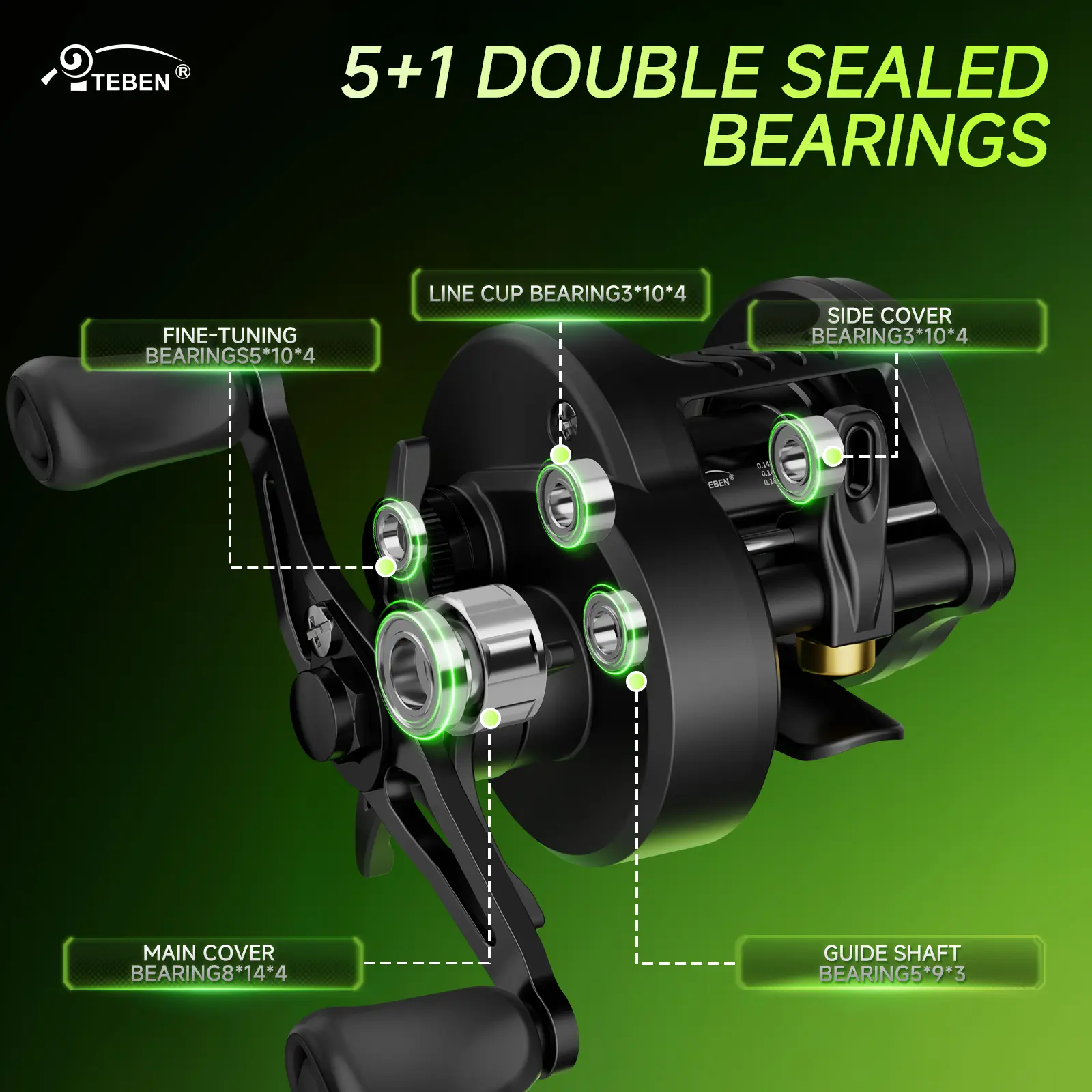 TEBEN Kekili Drum Reel LiteSpin DC with Smart Electronic Brake