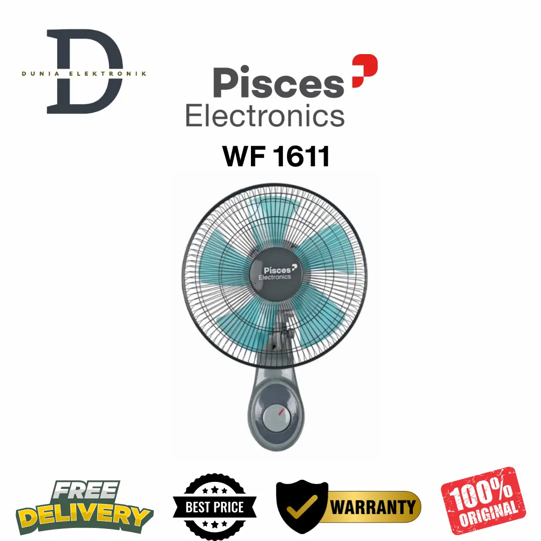 Kipas Angin Dinding Pisces WF 1611PRO - 16 inch - 50 Watt