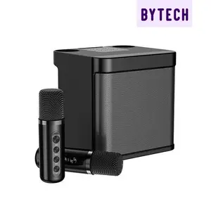 Bytech SK04 Speaker Bluetooth Karaoke 2Mic Speaker Aktif Full Bass Subwoofer 3D Stereo TV AUX HiFi KTV Equipment Wireless Portable