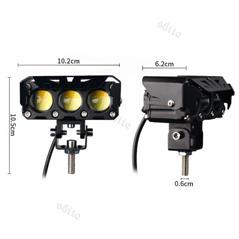 Lampu Tembak Led Foglamp CR7 SQL 3 Mata Laser Gun Putih Kuning 2 Warna Waterproof CR7 Lampu Tembak 3 Mata High Low Lampu Tembak LED Laser/Lampu Sorot Laser Q9 3 Mata 2 Warna/HI LOW 60 WATT LAMPU TEMBAK MOTOR MOBIL/3 Mata SQL/3 Mata Lensa 9
