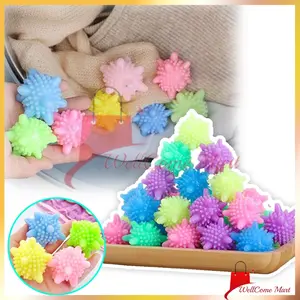 Bola Magic Laundry Anti Kusut / Bola Pembersih Pakaian Mesin Cuci / Bola Karet Pembersih Baju Mesin Cuci Pengering