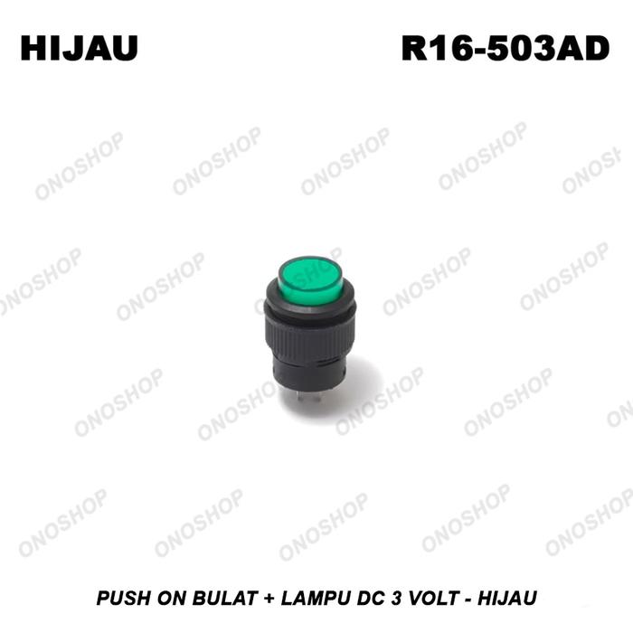 Gambar Push On Bulat + Lampu DC 3 Volt - dari Ono Shop Kota Administrasi Jakarta Barat 5 Tokopedia