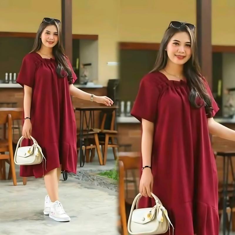 Product Introduction of Daster Murah Terbaru Kekinian Daster Fuji Crinkle Airflow Premium Dress Nyaman Tidur Cantik Kain Lembut 4