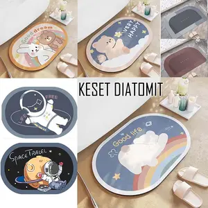 COD Keset Anti Licin keset Anti Air Diatomite / Keset kamar mandi keset Gulung Soft Diatomite cepat kering anti slip