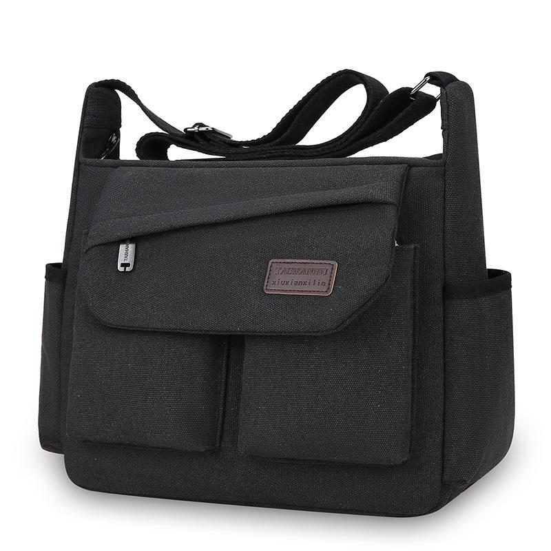  Túi Đeo Chéo Nam Nữ Vải Bố Canvas Size Lớn – Phong Cách Hàn Quốc Thời Trang & Đa Năng 