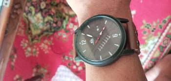 Product Review of Jam Tangan Pria dari Kulit Sapi Asli Anti Air Watches Hitam Coklat from C**a k**n 2