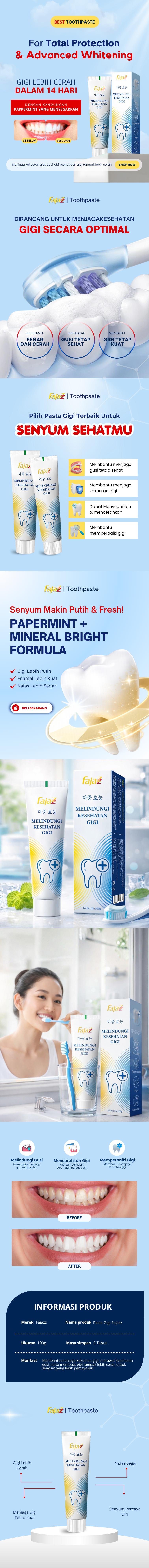 【COD】 Fajazz Pasta gigi pemutih MW3  – Sudah Terdaftar BPOM / Membantu Gigi Tampak Lebih Putih  / Membantu Mengangkat Karang Gigi / Formula Probiotik / Menjaga Kesehatan Gusi Sensitif / Efektif Membersihkan Noda Gigi