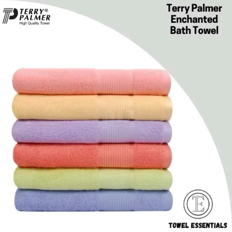 best Handuk Mandi Bath Towel Enchanted by Terry Palmer Polos  Travel Concept Warna Terang 50x100 cm * SUPER LEMBUT DAYA SERAP TINGGI *