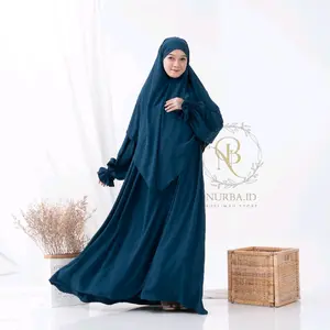 Azura Abaya one set khiban Anti UV, Abaya tangan Balon + Khiban , Abaya Eropa