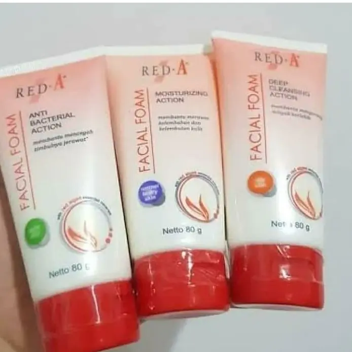 Red-A Facial Foam Face Wash Kulit Normal Jerawat Oily