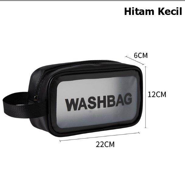 Penyimpanan Kosmetik Transparan WASHBAG Waterproof High Quality - Travel Organizer Bag 4
