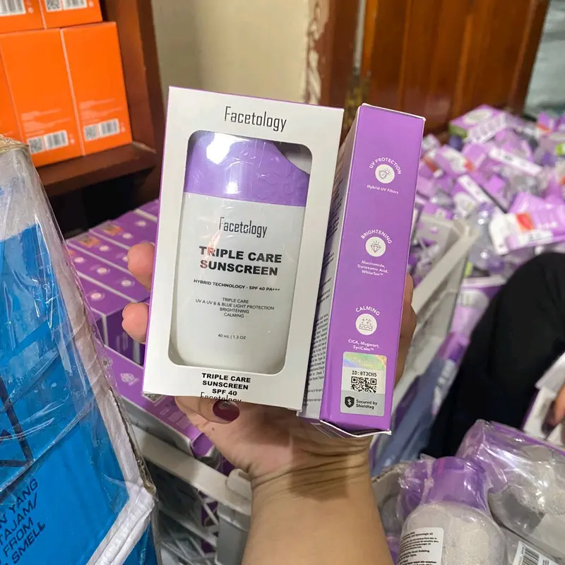 Facetology Triple Care Sunscreen spf 40|Facetology|Sunscreen Wajah Perawatan daily 2