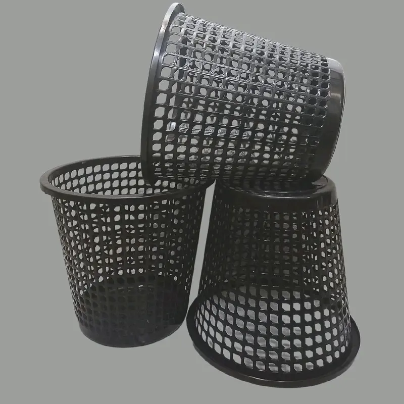 Tempat Sampah Plastik Dynamic Hitam Glossy Jumbo Diameter 27 CM - Keranjang Sampah Bulat 8003 Black 4
