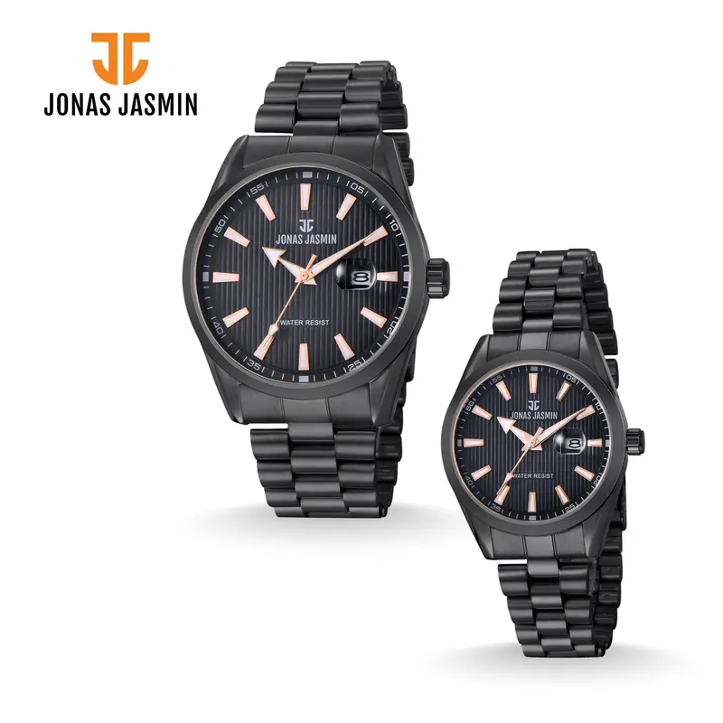 Jonas Jasmin - Jam Tangan Couple Analog JJ-3114M/L Watch Include Box Fullset 1
