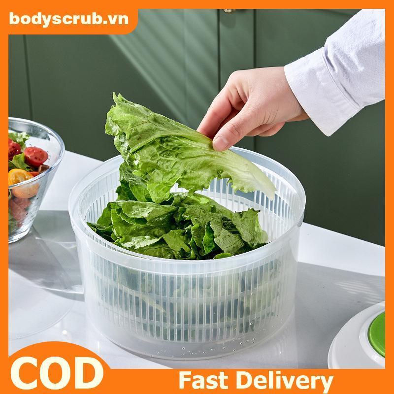 BB 2 Trong 1 Cắt Và Rửa Máy Sấy Salad Gia Đình Salad Spinner Máy Khử Nước Rau…