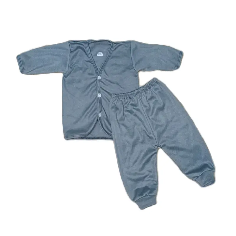 3pcs baju panjang + celana bayi baru lahir baju bayi newborn setelan bayi unisex 2