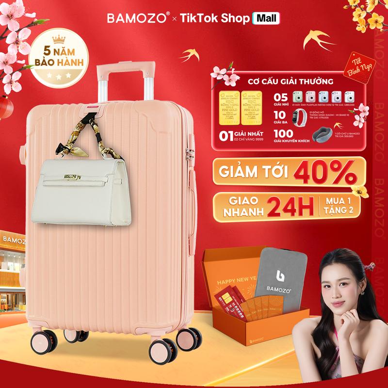   XẢ KHO  Vali Bamozo 8801C Size 20 24  Nhựa ABS +  PC Cao Cấp Bảo Hành 5 Năm - Lỗi 1 Đổi 1 Trong 30 Ngày _8801 