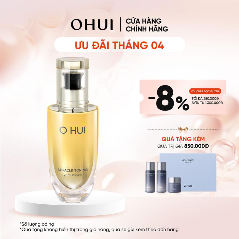 [OHUI Official] Tinh chất sáng da căn bóng chứa AHA/PHA giúp da săn chắc rạng rỡ Ohui Miracle Toning Glow Serum 50ML