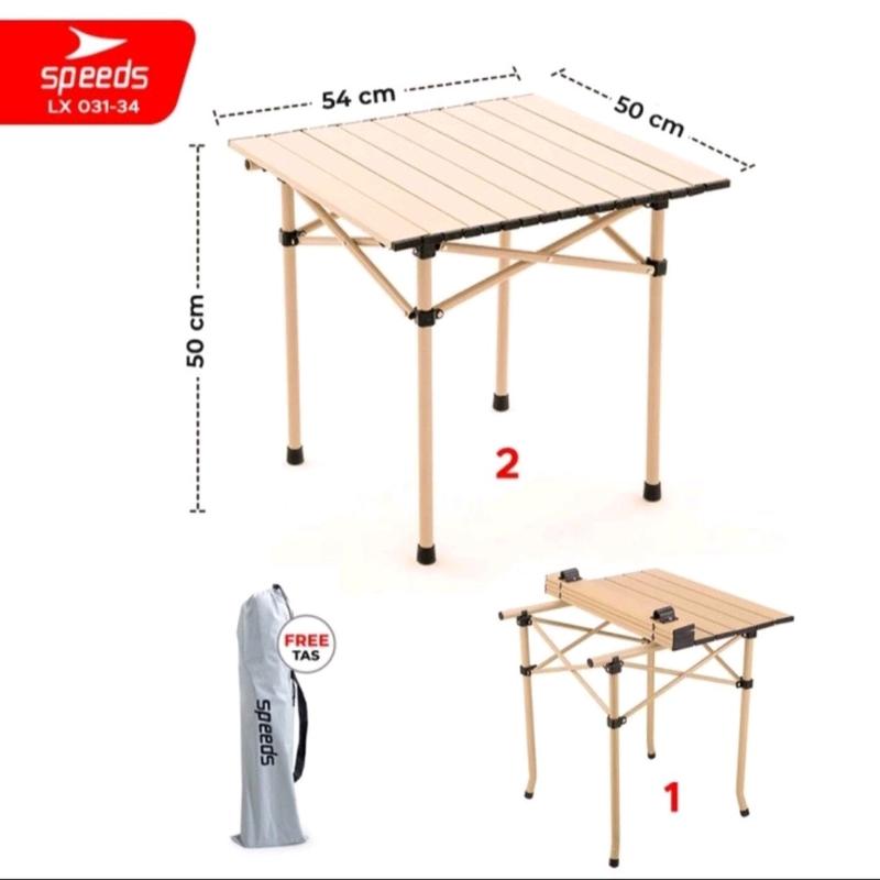 TAFFSPORT SPEEDS MEJA LIPAT PIKNIK PORTABLE CAMPING FOLDABLE CAMPING TABLE WITH BAG 2