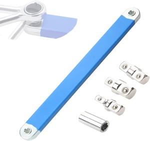 多用途 オフセット延長レンチ 高炭素鋼製エクステレンチ 15.4インチ インパクト対応 3/8インチ・1/4インチ・1/2インチ 角型 ユニバーサル調整式 ラチェットソケットレンチ 使いやすい レンチエクステンダー [並行輸入品]