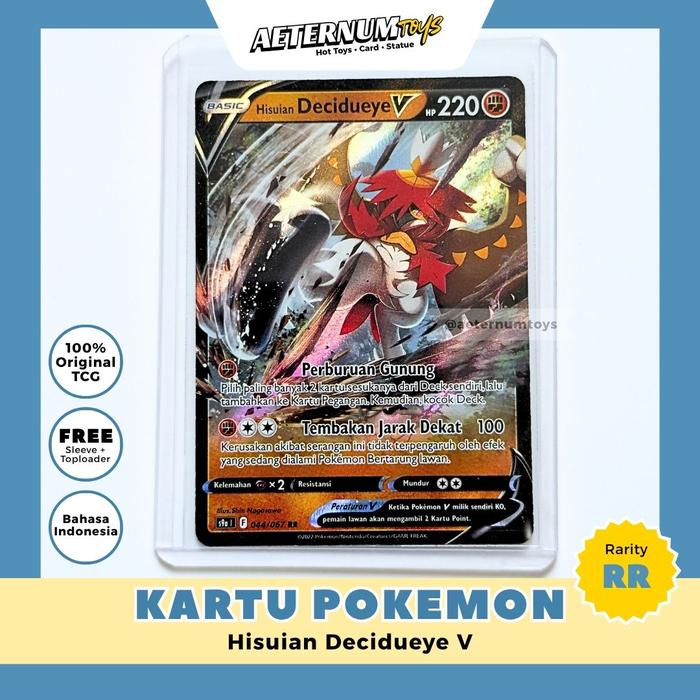 decidueye v pokemon card value Hisuian Decidueye V 083/189 Ultra Rare Pokemon Card (SWSH Astral Radiance)  + TitanCards Toploader : Amazon.com.be: Toys