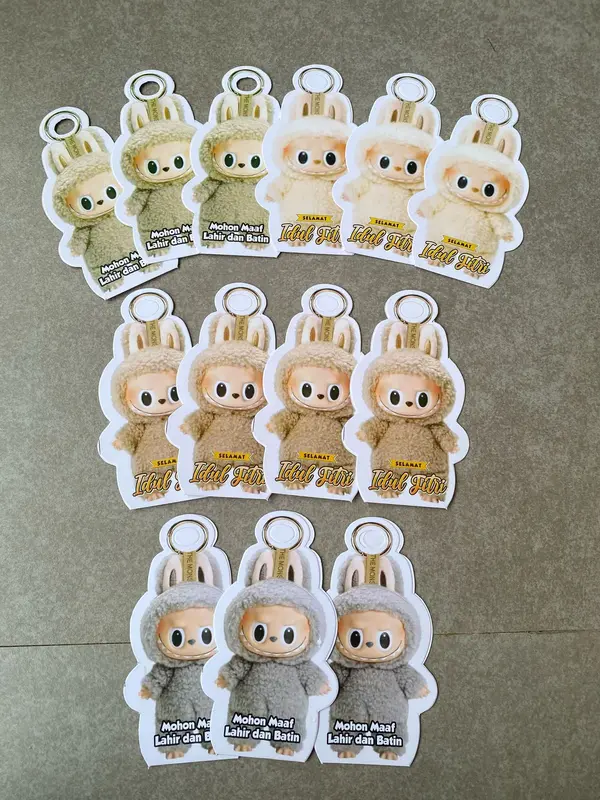 PROMO DISKON Amplop untuk Lebaran 3D Kartun Labubu Lucu 50pcs viral Mix random 2025 6