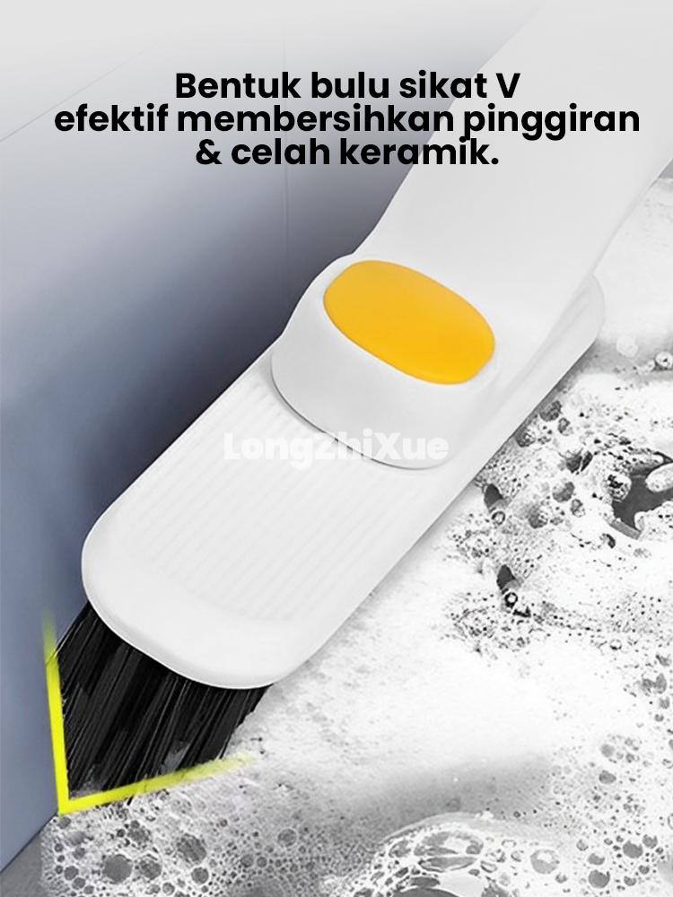 Product Introduction of Multifunctional Rotating Gap Brush, Hard Bristle Brush For Bathroom Dead Corners, Two-in-one floor And Floor Gap Brush, Washbasin Cleaning Brush absorben air peralatan makan toilet  cleaner melamine sponge pelicin setrika laundry pewangi setrikaan laundry 4