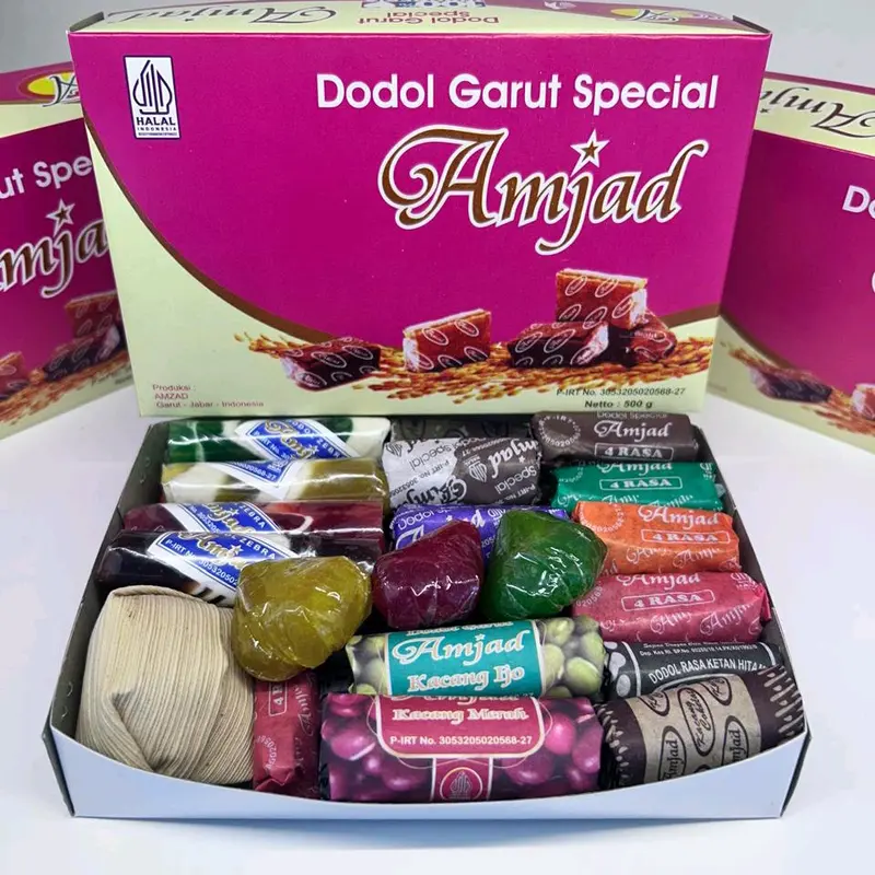 Dodol garut asli mix semua rasa .oleh oleh khas garut Camilan Snack Makanan 500 gram