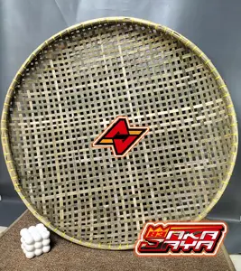 Ayakan ceplos besar 60cm/ ayakan hinis Dalam/ Saringan Kulit Bambu Jumbo Kitchenware Berkualitas Tinggi Mudah Dibersihkan Praktis untuk Memasak