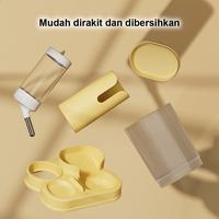 Gambar U-Living Pet Feeder Hamster 2in1 Otomatis Tempat Makan Minum Hamster/Sugar Glider/Hewan Peliharaan Kapasitas Besar Anti Tumpah PF001 - Abu-2in1 dari U-Living Indonesia Kota Bekasi 2 Tokopedia