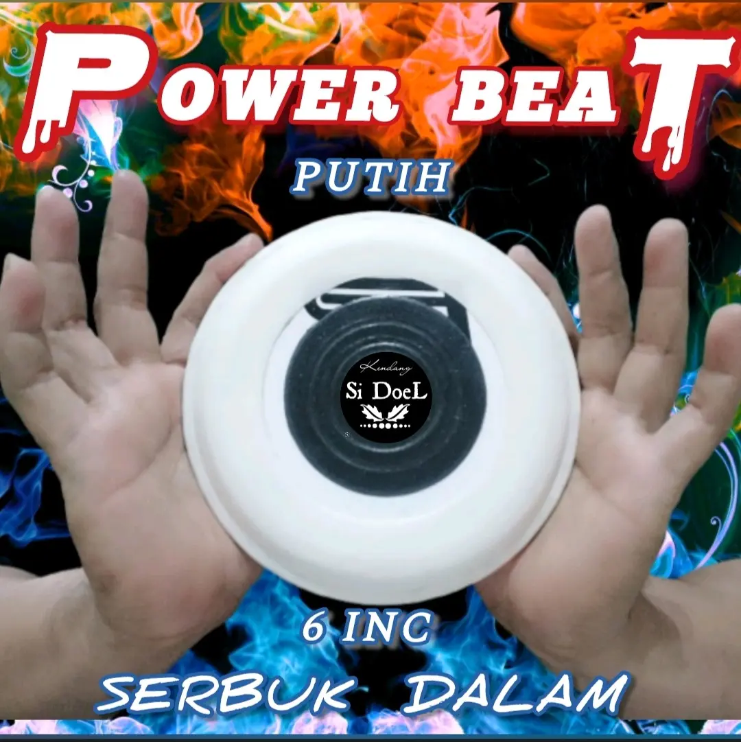 Mika serbuk besi 6 inc POWER BEAT // ROLLING // REMO untuk kndang ketipung Kualitas Premium